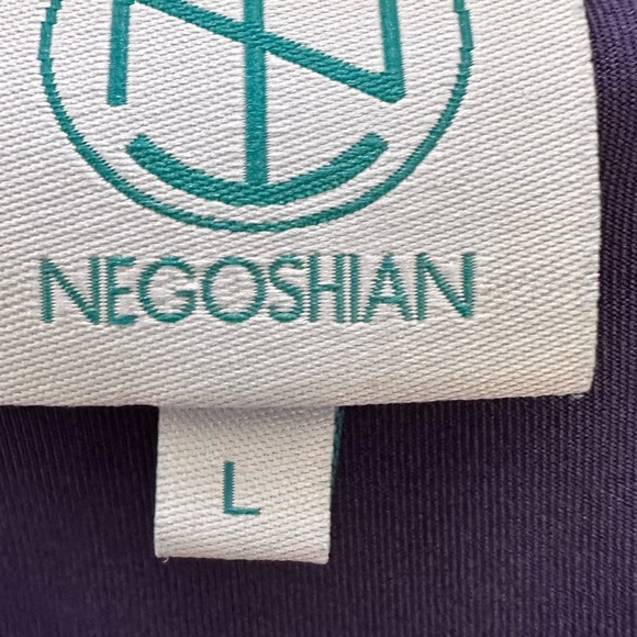 TRACY Negoshian Women’s Sz L Piper Bell Sleeve Blue Top - Picture 5 of 7